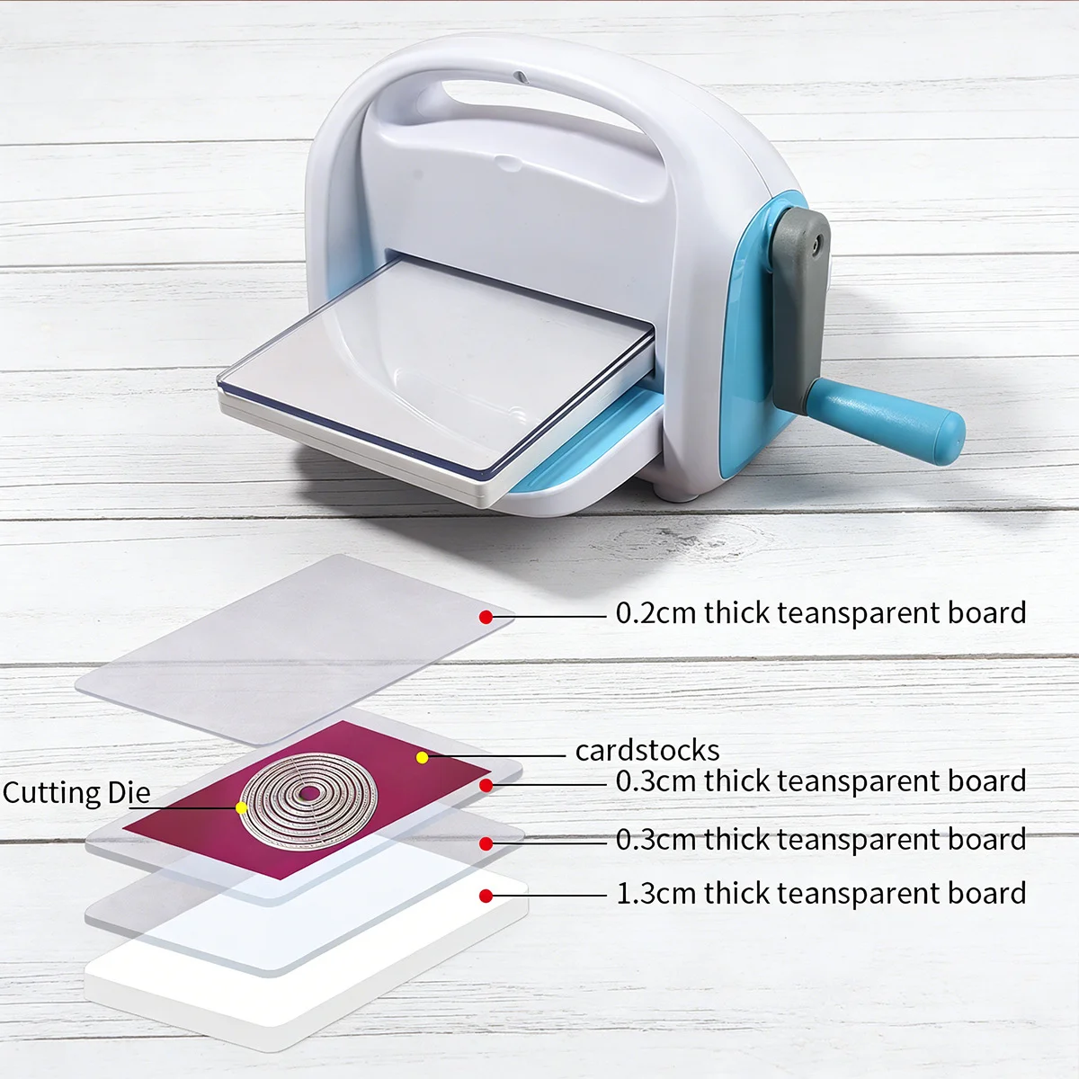 Sumflying Manual Die Cutting & Embossing Machine for Card Making Sumflying Manual Die Cutting Embossing Machine For Card Making 4