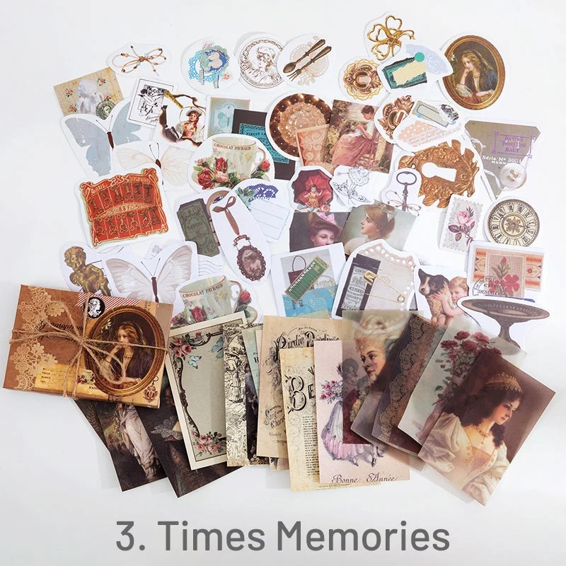 Vintage Assorted Material Sticker Pack Travel Butterfly Mushroom Astrology 1 5 Vintage Assorted Material Sticker Pack Travel Butterfly Mushroom Astrology 1 5