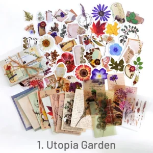 Vintage Assorted Material Sticker Pack - Travel, Butterfly, Mushroom, Astrology, Plant, Bill, Poster, Antique Vintage Assorted Material Sticker Pack Travel Butterfly Mushroom Astrology 1 7