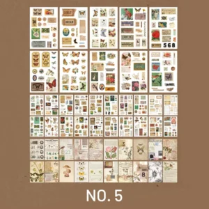 Vintage Mixed Washi Sticker Scrapbook Paper Book Vintage Mixed Washi Sticker Scrapbook Paper Book 3