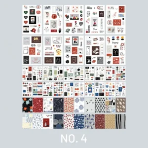 Vintage Mixed Washi Sticker Scrapbook Paper Book Vintage Mixed Washi Sticker Scrapbook Paper Book 4
