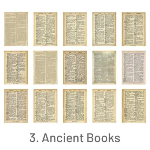 Vintage Old Book Pages Text Scrapbook Paper Vintage Old Book Pages Text Scrapbook Paper 5