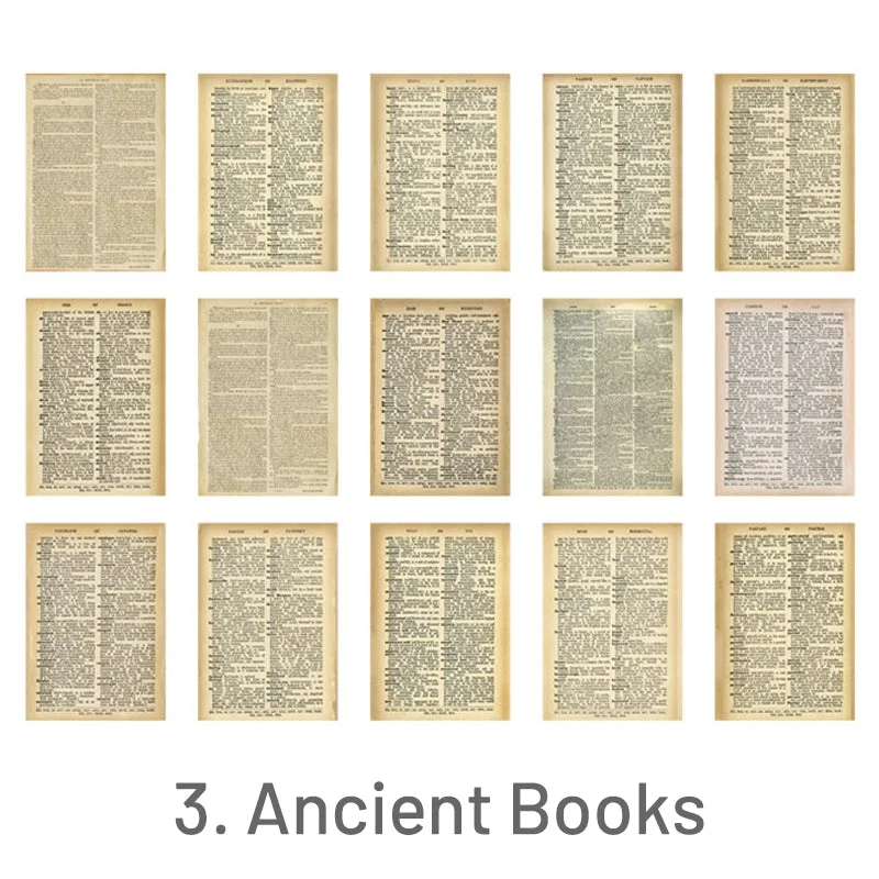 Vintage Old Book Pages Text Scrapbook Paper 5 Vintage Old Book Pages Text Scrapbook Paper 5