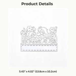 Sumflying Zebra in Flowers Metal Cutting Dies Zebra In Flowers Metal Cutting Dies