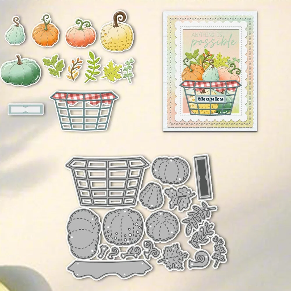 A Basket Of Pumpkins Metal Cutting Dies 1 00 A Basket Of Pumpkins Metal Cutting Dies 1 00