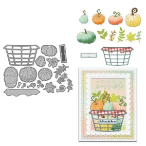 A Basket Of Pumpkins Metal Cutting Dies 1 01