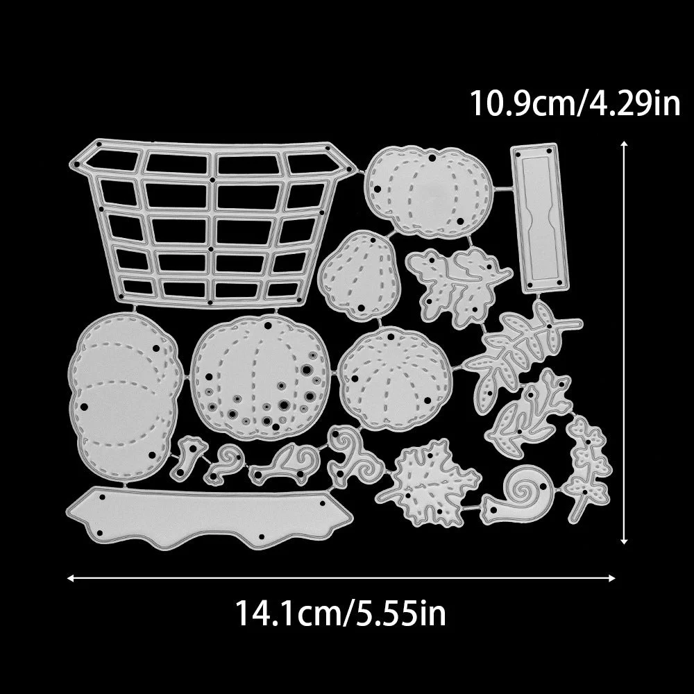 A Basket Of Pumpkins Metal Cutting Dies 1 02 A Basket Of Pumpkins Metal Cutting Dies 1 02