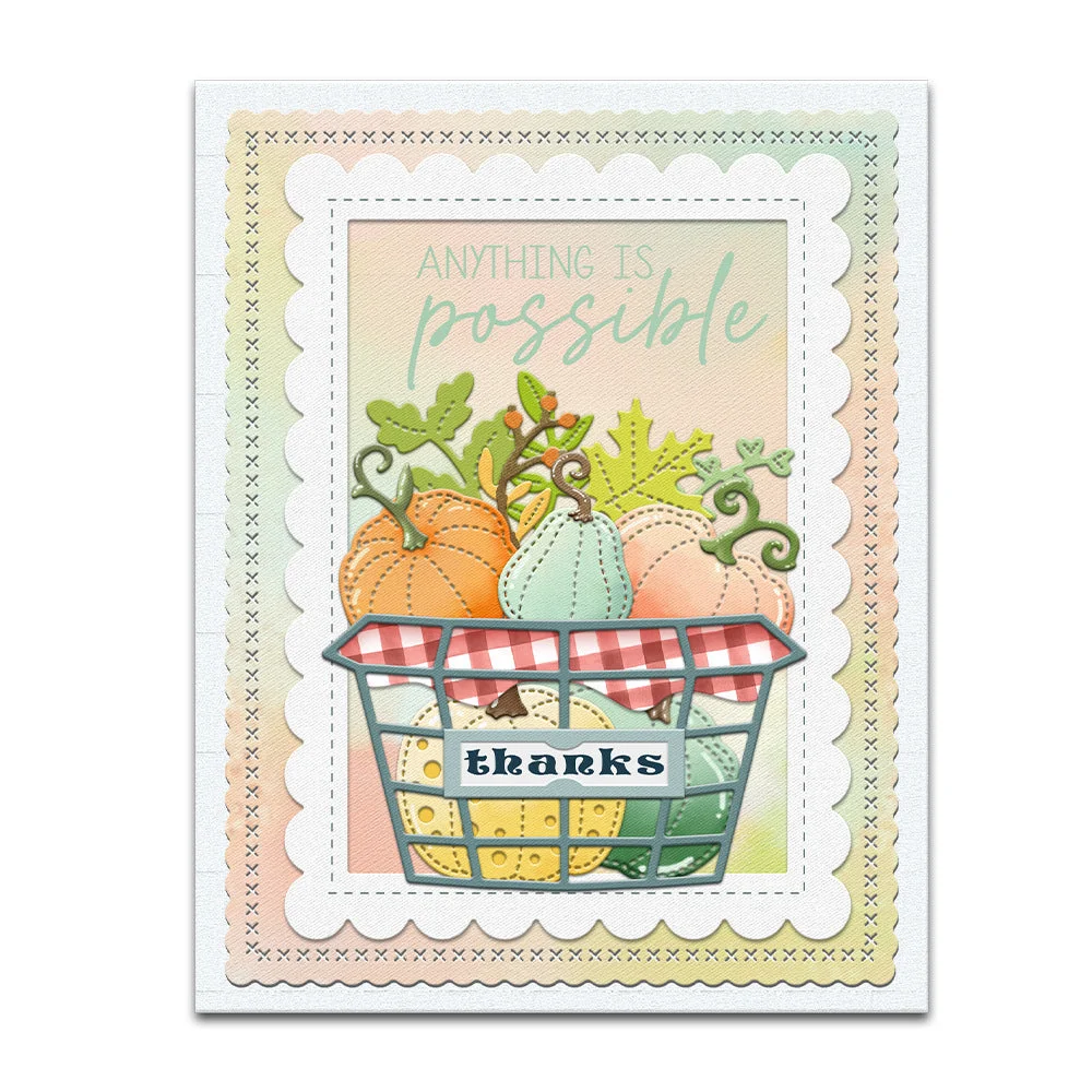 A Basket Of Pumpkins Metal Cutting Dies 1 08 A Basket Of Pumpkins Metal Cutting Dies 1 08