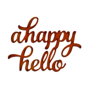 A Happy Hello Phrase Metal Cutting Dies 01