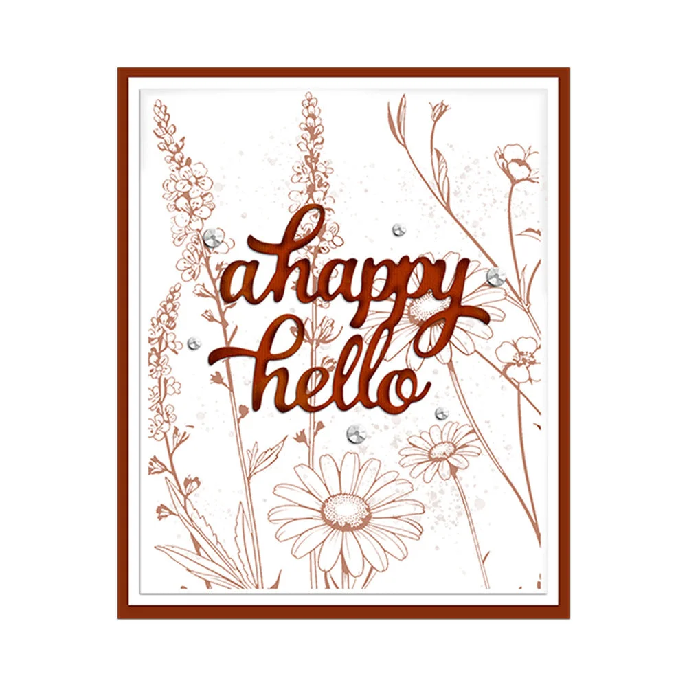 A Happy Hello Phrase Metal Cutting Dies 03 A Happy Hello Phrase Metal Cutting Dies 03