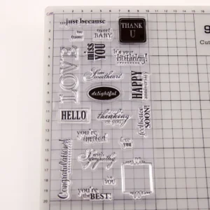 A Phrase Of Welcome Stamp Set A Phrase Of Welcome Stamp Set - detail view | clear stamp