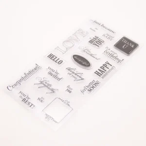 A Phrase Of Welcome Stamp Set A Phrase Of Welcome Stamp Set - lifestyle photo | clear stamp