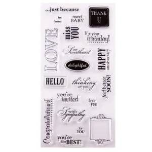 A Phrase Of Welcome Stamp Set A Phrase Of Welcome Stamp Set - packaging photo | clear stamp
