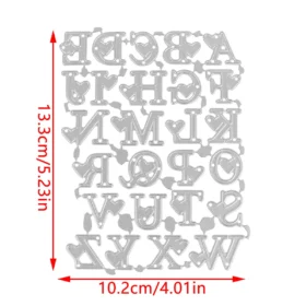 A-Z Alphabets with Love Metal Cutting Dies