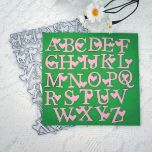 A-Z Alphabets with Love product photo 3 | word metal cutting dies