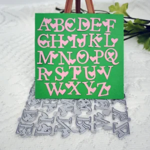 A-Z Alphabets with Love product photo 4 | word metal cutting dies