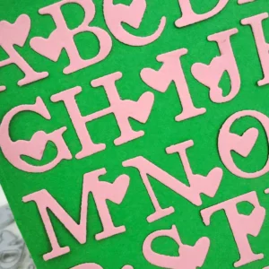 A-Z Alphabets with Love product packaging photo | word metal cutting dies