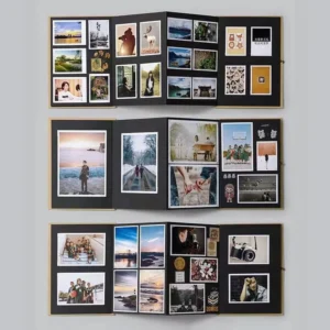 Sumflying Accordion-Style Foldable 3D Scrapbook - 6 x 10.4 in, 5.5 x 8.1 in, 4.3 x 6.7 in - image 4