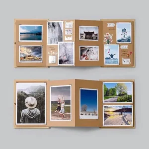 Sumflying Accordion-Style Foldable 3D Scrapbook - 6 x 10.4 in, 5.5 x 8.1 in, 4.3 x 6.7 in - image 6