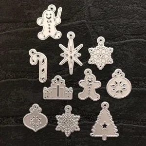 Sumflying Advent Decorations metal cutting die - detail view