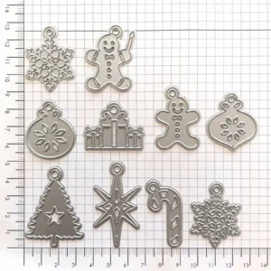 Sumflying Advent Decorations metal cutting die - usage example