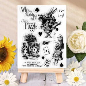 Alice in Wonderland Enigmas and Enchanted Characters Clear Silicone Stamp - main product photo | clear stamp