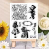 Alice in Wonderland Time Adventure Clear Silicone Stamp - main product photo | clear stamp