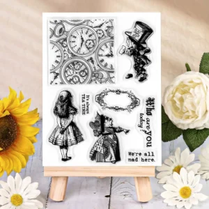 Alice in Wonderland Time Adventure Clear Silicone Stamp - main product photo | clear stamp
