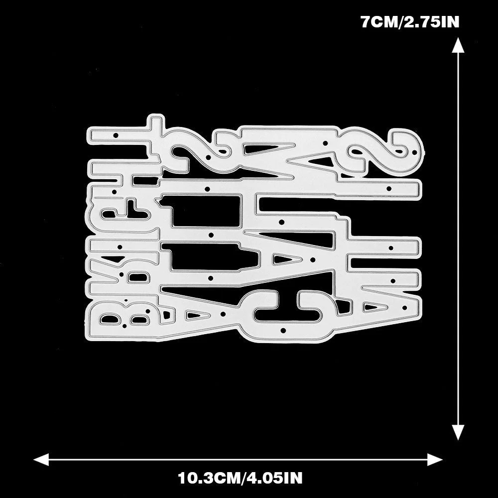 All Is Calm All Is Bright Phrase Metal Cutting Dies 02 All Is Calm All Is Bright Phrase Metal Cutting Dies 02