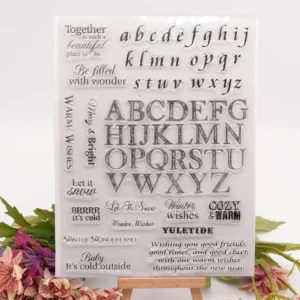 Alphabet Letter Stamp Set - main product photo | clear stamp