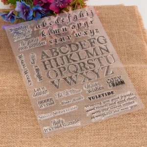 Alphabet Letter Stamp Set Alphabet Letter Stamp Set - detail view | clear stamp