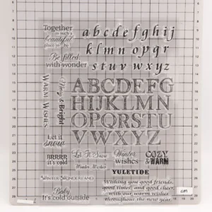 Alphabet Letter Stamp Set Alphabet Letter Stamp Set - size chart | clear stamp