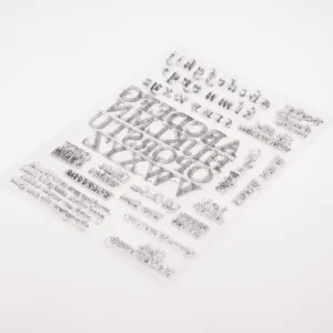 Alphabet Letter Stamp Set Alphabet Letter Stamp Set - lifestyle photo | clear stamp