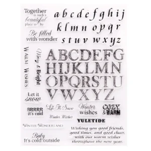 Alphabet Letter Stamp Set Alphabet Letter Stamp Set - packaging photo | clear stamp