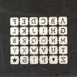 Alphabet Letters product detail photo | word metal cutting dies