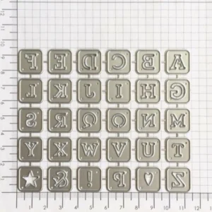 Alphabet Letters product packaging photo | word metal cutting dies