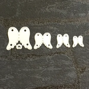 Angel Wings Metal Die Cuts - character metal cutting dies - detail view