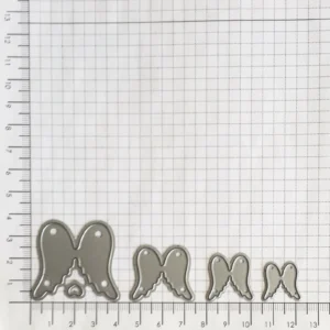 Angel Wings Metal Die Cuts - character metal cutting dies - size chart