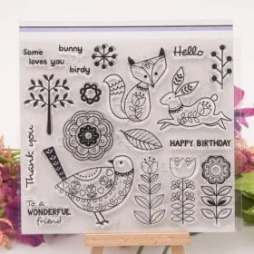 Animal Flower Stamp Set