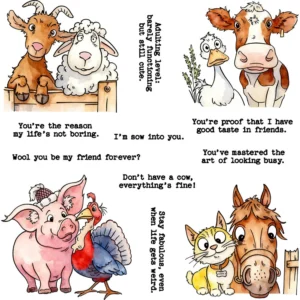 Animal Friendship Clear Stamps 01