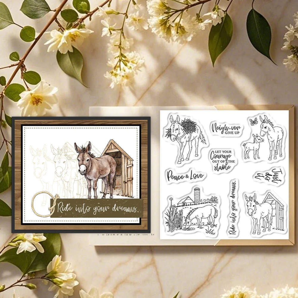 Animal Horse Clear Stamps 05 Animal Horse Clear Stamps 05