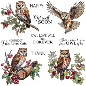 Animal Owl Clear Stamps 00