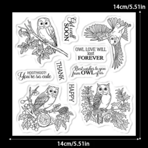 Animal Owl Clear Stamps 02