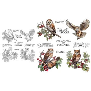 Animal Owl Clear Stamps 05