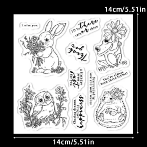 Animals And Flowers Clear Stamps 2 02