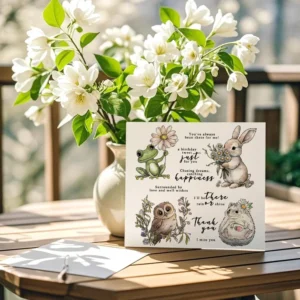 Animals And Flowers Clear Stamps 2 04