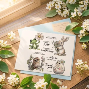 Animals And Flowers Clear Stamps 2 05