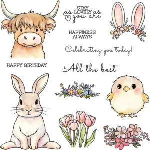 Animals And Flowers Clear Stamps 3 01