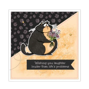 Animals Holding Bouquets Clear Stamps 04