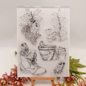 Animals in the Courtyard Clear Stamp Set - main product photo | clear stamp